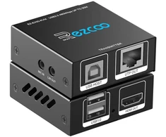 Hdmi Kvm prailgintuvas per Cat5e/6/7, 1080p@60hz, 50m, Usb 2.0