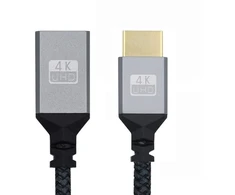 Hdmi prailgintuvas 4k 60hz 3d Hdtv 0.15m M/f metalinis