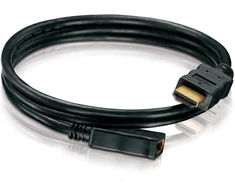Hdsupply x-hc005-xxxe didelės spartos hdmi prailginimo kabelis su ethernet, hdmi-a kištukas (19 kontaktų) į hdmi-a lizdą (19 kontaktų), paauksuoti kontaktai, juodas