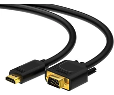 Hdsupply x Hc110 015 hdmi į vga kabelis 1.5 m paauksuotas 1080p juodas
