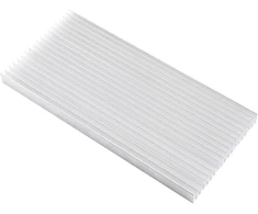 Heatsink 1vnt aliuminio heatsink 300x140x20mm heatsink didelės galios led šviestuvui