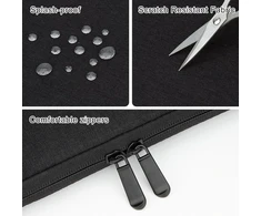 Hedugo Nešiojamojo kompiuterio dėklas su priedų kišene, paminkštintas nešiojamojo kompiuterio dėklas 15–16 colių, suderinamas su Macbook Hp Dell Asus, apsauginis nešiojamojo kompiuterio dėklas 15–16 colių Chromebook/notebook/tablet
