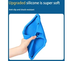 Heioloo dėklas, skirtas lenovo tab m11, apsauginis dėklas su stovu [niekada negeltonuoja], smūgiams atsparus silikoninis dėklas, atsparus įbrėžimams, minkštas buferio galinis dangtelis - mėlynas