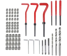 Helicoil rinkinys, fillet rapporté, helicoil, helicoil m5 m6 m8, filetage, sriegių remonto rinkinys, sriegių remontas, 75 vienetai