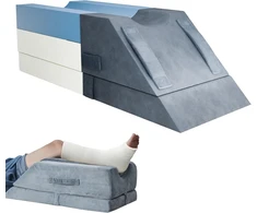 Helining ergonomiška, reguliuojamo aukščio vena kojų pagalvė po operacijų, traumų ar poilsiui, kojų pakėlimo pagalvė, limfos pagalvė kojoms