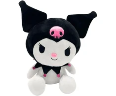 Hello Kitty minkštas žaislas 30 cm - Kuromi dizainas iš Sanrio pliušinių žaislų kolekcijos | Minkštas Hello Kitty pliušinis žaislas, puikiai tinkantis gerbėjams ir kolekcionieriams, Hello Kitty pliušinis žaislas vaikams ir suaugusiems