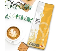 Kavamalė Helmut Sachers Kaffee - Crema, intensyvumas 4/5, 100% Arabica, nesmulkintos kavos pupelės, 6 x 500g