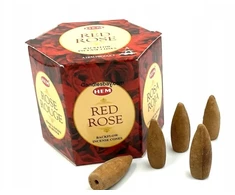 Hem kūginiai smilkalai back red rose