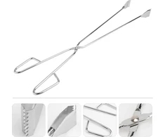Hemoton šiukšlių žnyplės, nerūdijančio plieno, ilga rankena, 60 cm, kepsninės žnyplės, dešrelių žnyplės, šiukšlių rinkiklis, lauko sodo kepsninės Bbq priedai