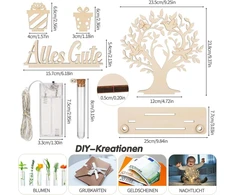 Hengbird medinis pinigų medis dovana, medinis pinigų medis su led girliandomis, personalizuotos piniginės dovanos vestuvėms gimtadieniui, piniginių dovanų pakavimas vyrams moterims jaunajai ir jaunikiui