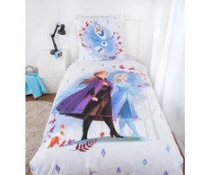 Herding Disney's Frozen 2 patalynės komplektas, pagalvės užvalkalas 80 x 80 cm, antklodės užvalkalas 135 x 200 cm, su lygiu užtrauktuku, 100% medvilnė/renforcé