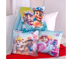 Herding Paw Patrol Dino Rescue pagalvėlė, 40 x 40 cm, 3 vnt. rinkinys, minkšta dekoratyvinė ir miela pagalvėlė vaikams, 100% poliesteris