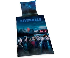 Herding Riverdale reversible patalynės užvalkalų komplektas, pagalvės užvalkalas 80 x 80 cm, antklodės užvalkalas 135 x 200 cm, cotton/renforcé, įvairiaspalvis