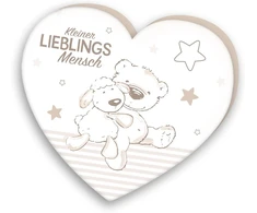 Herding širdelės formos pagalvėlė little favourite person 33 x 29 cm