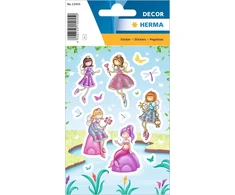 Herma 15455 lipdukai fėjos princesė mažas didelis rinkinys iš 27 mergaičių lipdukų su undinės elfų motyvu, vaikiški lipdukai nuotraukų albumui, dienoraščiui, poezijos albumui, scrapbooking'ui, gimtadienio dekoracijoms, laiškams