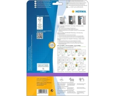 Herma Movables perkeliamieji etiketės nugarėlėms, skirtos segtuvams, 4 etiketės lape, 192 x 61 mm, Ref 10165 [100 etikečių]