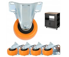 Hermes baldinis ratukas, fiksuotas, 50 mm, Pvc, oranžinis, keliamoji galia 40 kg