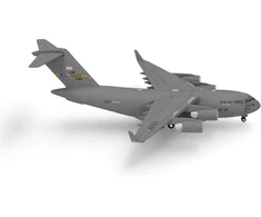 Herpa U.s. Air Force Boeing C-17a Globemaster Iii - 437th Airlift Wing Spirit of The Candy Bomber Miniatiūrinis 1:500 mastelio kolekcinis modelis be pagrindo, metalinis