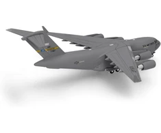 Herpa U.s. Air Force Boeing C-17a Globemaster Iii - 437th Airlift Wing Spirit of The Candy Bomber Miniatiūrinis 1:500 mastelio kolekcinis modelis be pagrindo, metalinis