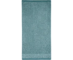 Rankšluostis Herzbach home rankšluosčių ir vonios rankšluosčių rinkinys, 100% medvilnė, raštuotas (ocean žalias / baltas, 2 vonios rankšluosčiai 70 x 140 cm)