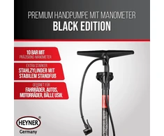 Heyner® 216300 rankinis oro siurblys su manometru Juodas Edition
