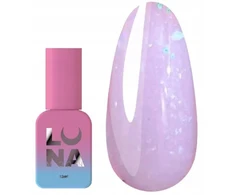 Hibridinis pagrindas Luna Crystal 2 pieniškai alyvinis su spalvotomis dalelėmis, 13 ml