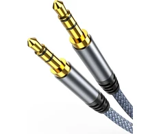 Highwings 3.5mm Aux kabelis, 1.2m, stereo, nailono pynė