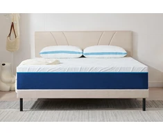 Hiimgo 7 zonų šaltojo putplasčio čiužinys, 18 cm aukščio 180 x 200 cm, kietumas 3 ir 4 (h3 ir h4), ergonomiškas čiužinys, kvėpuojantis valcuotas čiužinys su nuimamu audinio užvalkalu