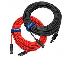 Hilark 1x4mm saulės fotovoltinių mc4 ilgintuvų komplektas plokštėms 2x20m