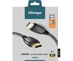 Himage 3m Hdmi kabelis, paauksuoti 24k jungtys, dengtas audiniu, 4k Ultra Hd su Ethernet