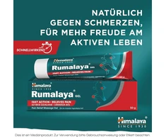 Himalaya Rumalaya raminantis gelis, greitai veikiantis masažo gelis atnaujintai gyvybingumui, 50 g