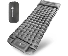 Hioutdoor savaime prisipučiantis miego kilimėlis 10 cm, itin lengvas pripučiamas kilimėlis su kojos paspaudimo pompa/pagalve, skirtas stovyklavimui, žygiams, paplūdimiui, kelionėms su kuprine, palapinei, oro čiužinys, miego kilimėlis, stovyklavimo kilimėl