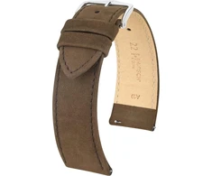 Hirsch unisex laikrodžio apyrankė, nubuko oda, modelis Osiris, 20 mm