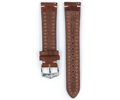 Hirsch xl vyriškas laikrodžio dirželis saddle odos modelis liberty 20 mm