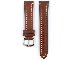 Hirsch xl vyriškas laikrodžio dirželis Saddle Leather Model Liberty 20 mm