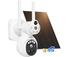 Hiseeu dvigubo objektyvo: 3g/4g Lte lauko stebėjimo kamera su Sim kortele, lauko baterija su saulės baterija, 3mp Ptz saulės Ip kameros su Pir judesio jutikliu, spalvotas naktinis matymas, 2 krypčių garsas