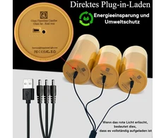 Hl led žvakės be liepsnos stikle, įkraunamos su nuotolinio valdymo pulto laikmačiu mirgančios žvakės vestuvių festivaliui kalėdų namų dekorui, 3 vaško kolonų žvakių rinkinys, auksinės