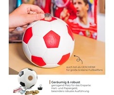 Hmf 4790-05 Taupyklė Futbolas Odos išvaizda 15 cm Skersmuo Mėlyna Balta