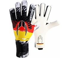 Ho Soccer Pro Evolution Squadra Negative Germany Unisex Adult vartininko pirštinės, raudona/geltona/juoda, dydis 7.5