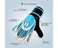 Ho soccer trainer arena mėlyni vartininko pirštinės, unisex, vaikams, mėlyna/juoda, 6