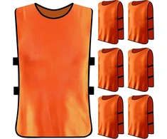 Hoaaigo 6 futbolo liemenių rinkinys, treniruočių marškinėliai krepšiniui, sportiniai tinkliniai marškinėliai, tinklinė liemenė treniruotėms, sportinė marškinėlių liemenė suaugusiems, treniruočių marškinėliai vyrams ir moterims