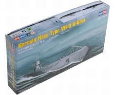 Hobby Boss Hobbyboss 83504 vokiečių karinio jūrų laivyno Vii-b tipo povandeninio laivo plastikinis modelis, 1:350 mastelis