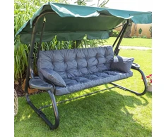 Hobbygarden Sūpynių pagalvė sodo suolui, neperšlampama, 3 asmenims, 180 cm