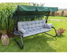 Hobbygarden Sūpynių pagalvė sodo suolui 150 cm storio, vandeniui atspari + 2 Jaśki