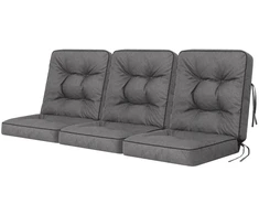 Hobbygarden Sūpynių pagalvėlė sodo suoliukui, 3 dalių komplektas, atspari vandeniui, anti-uv, 150 cm