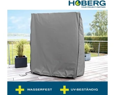 Hoberg apsauginis paplūdimio kėdės uždangalas - 140 x 100 x 165/140 cm | Su nuleistu stogu ir virvele tvirtam laikymui | Atsparus oro sąlygoms ir Uv spinduliams uždangalas su ventiliacijos angomis [600d Oxford Polyester]
