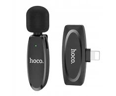 Hoco belaidis atvartinis mikrofonas Lightning L15, juodas