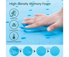Čiužinys Hokway antčiužinis 180 x 200 cm - h2 minkštas memory foam antčiužinis, pagamintas iš gelinio memory foam su orui laidžiu ir skalbiamu oeko-tex sertifikuotu bambuko pluošto užvalkalu (7.5 cm aukštis)