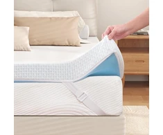 Čiužinys Hokway antčiužinis 180 x 200 cm - h2 minkštas memory foam antčiužinis, pagamintas iš gelinio memory foam su orui laidžiu ir skalbiamu oeko-tex sertifikuotu bambuko pluošto užvalkalu (7.5 cm aukštis)