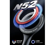 Holdersafe magnetinis telefono laikiklis automobiliui, [20 x N52 magnetas] universalus magnetinis telefono laikiklis automobiliui, telefono laikiklis automobilyje ventiliacijai, skirtas magsafe laikikliui iphone 15/14/13/12 pro max